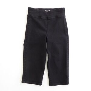 FRAME Jetset Capri Sheen Noir Black High Rise Pull On Jeans Jeggings Size 0